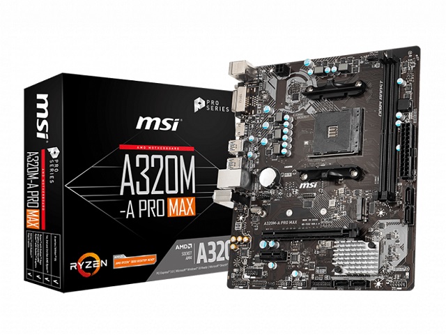 MOTHERBOARD MSI AM4 A320M-A PRO MAX                         
